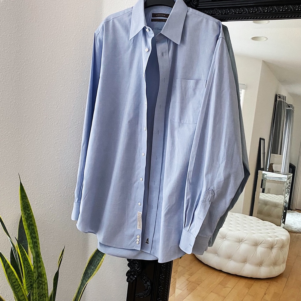 Nordstrom | Men’s Blue Smartcare Traditional Fit Dress Shirt